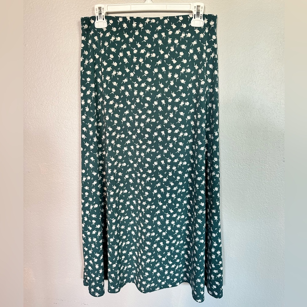 Love Ryan Floral Teal Skirt